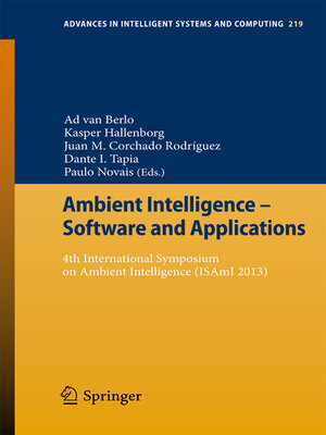 cover image of Ambient Intelligence--Software and Applications